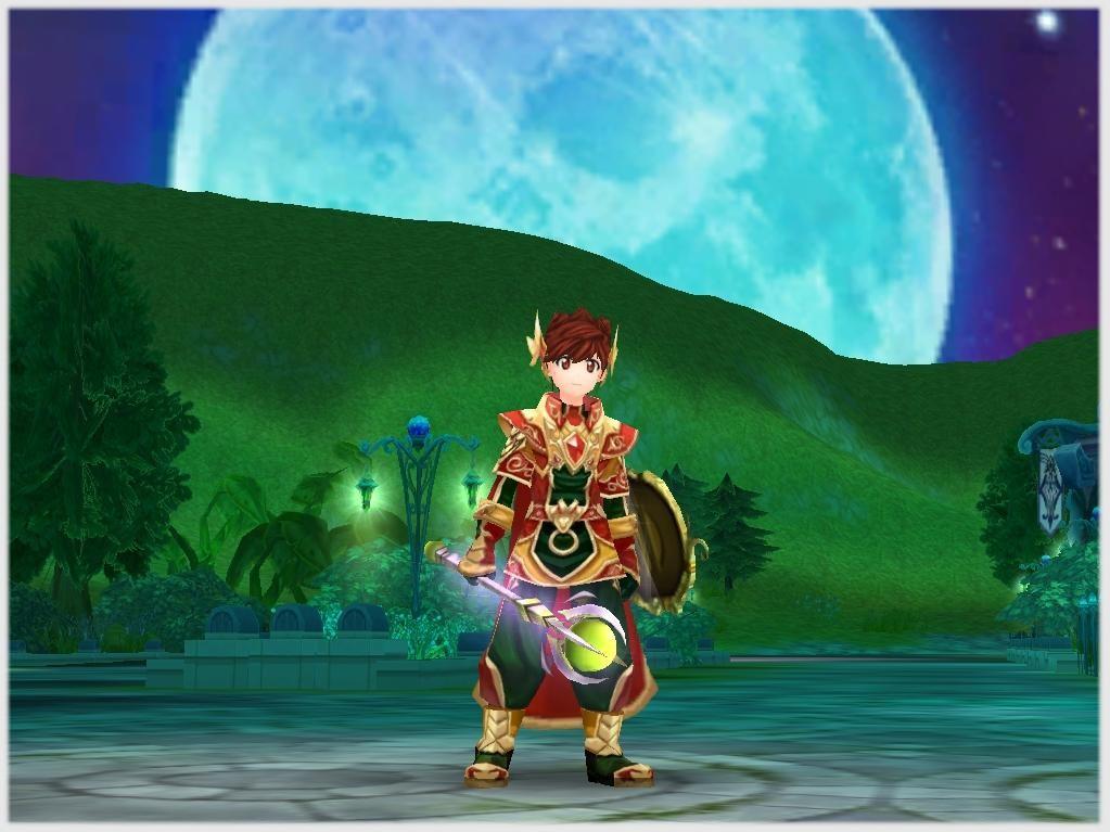 武器:沈黙の杖 防具:太陽光セット(マジシャン専用) 盾:柏の精霊