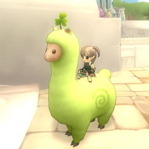 緑のアルパカ