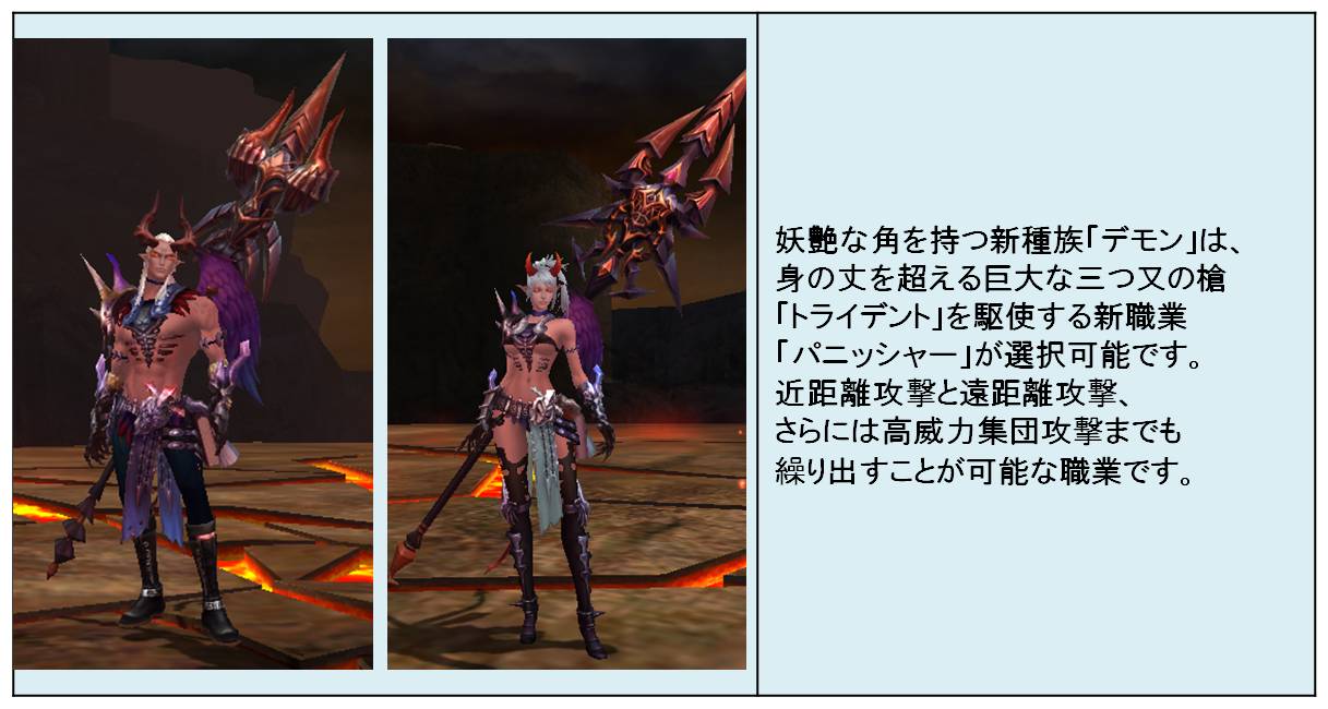 新種族「デモン」新職業「パニッシャー」-