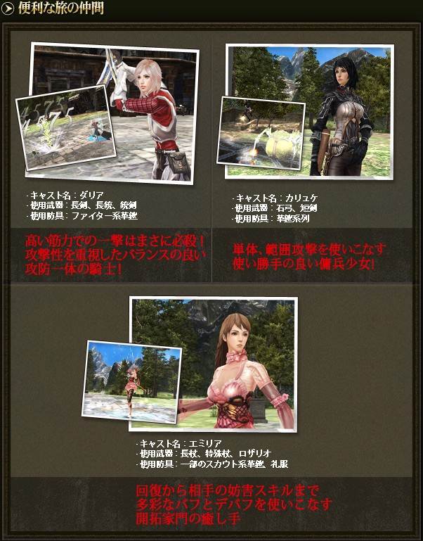 支給アイテム一覧【便利な旅の仲間】
