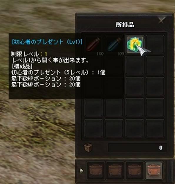 初心者のプレゼント