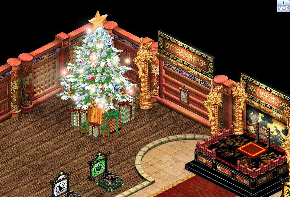 君主の間のクリスマスツリー