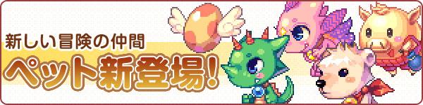 新しい冒険の仲間ペット新登場!