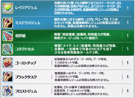 フェアリークラウン テラ 内容(一部)