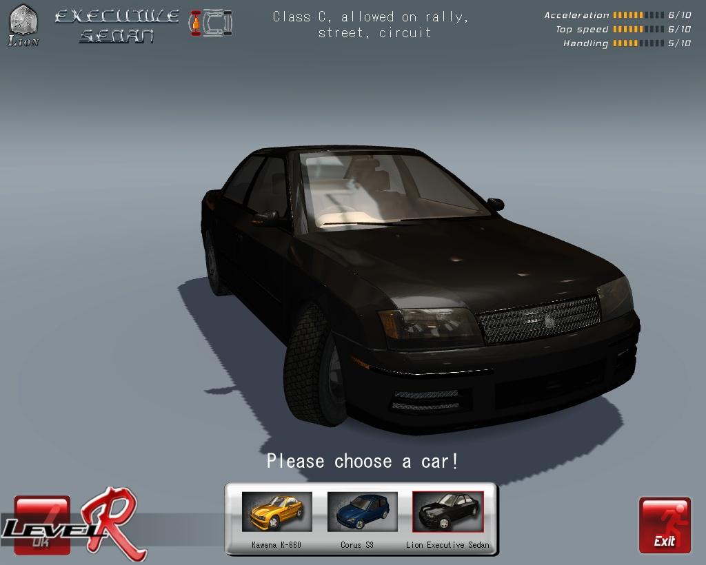 「LION EXECUTIVE SEDAN」スクリーンショット