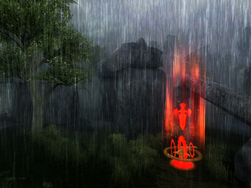 スプライタスコート:西部(昼)雨