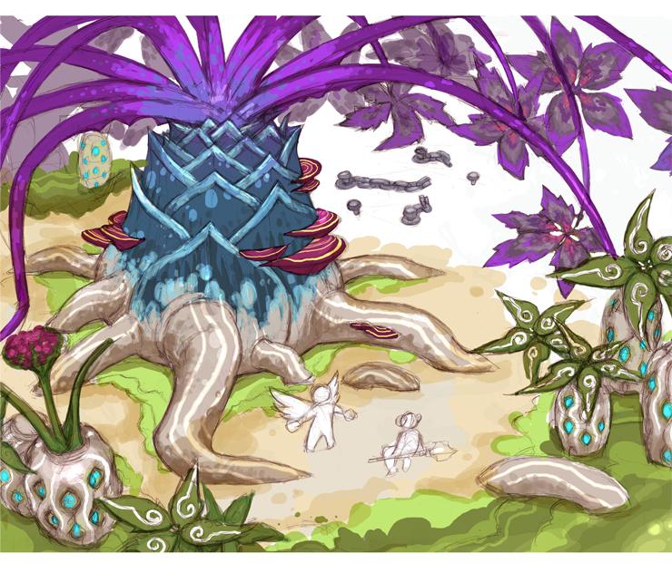 道の樹木