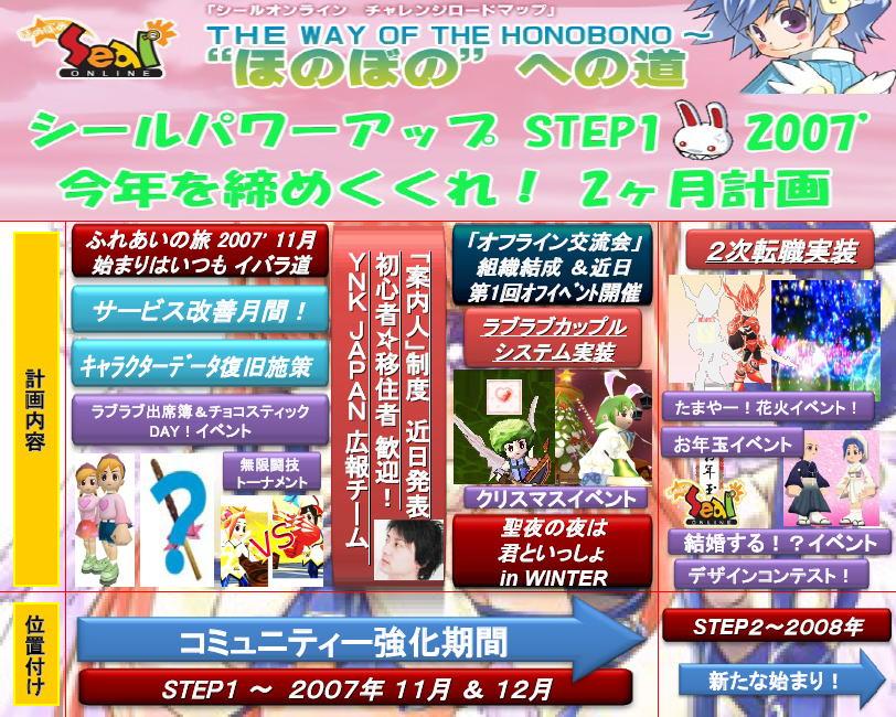 シールパワーアップ STEP 1ラビ2007’今年を締めくくれ! 2 ヶ月計画
