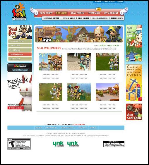 シールオンラインアメリカ公式サイト