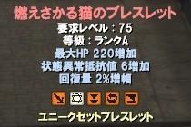 燃えさかる猫のブレスレット