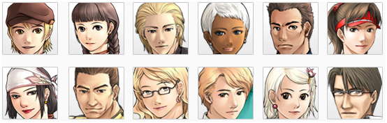広場にいる12 人のNPC