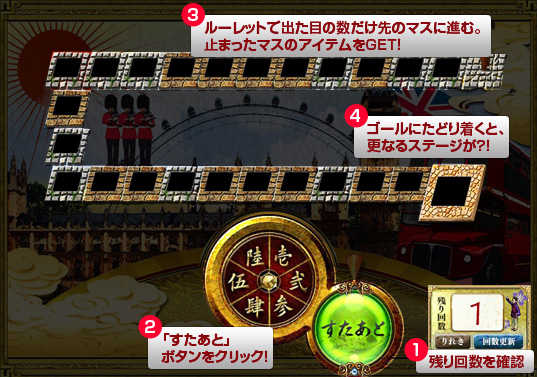 ログインすごろく スクリーンショット